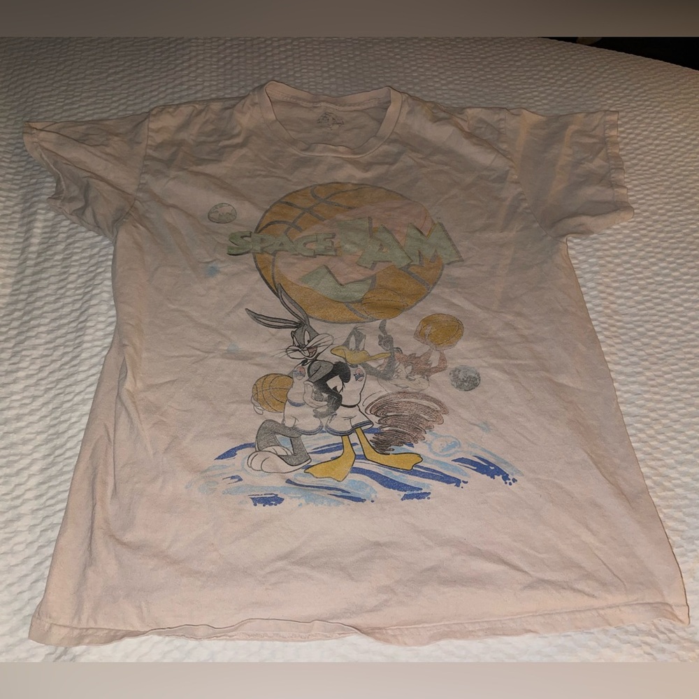 Vintage Space Jam Graphic T-Shirt Size Medium